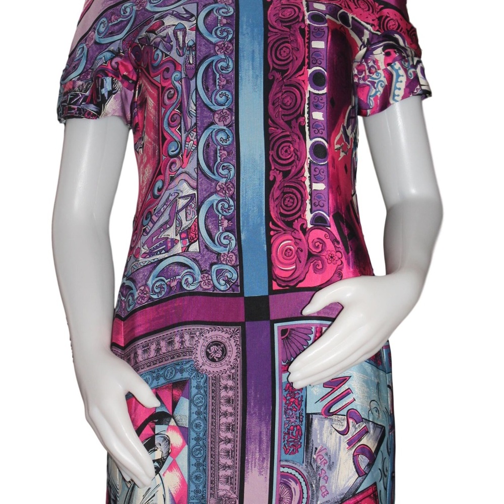 🎼 1991 Deadstock NWT Vintage Gianni Versace Music Dress - Picture 4 of 15